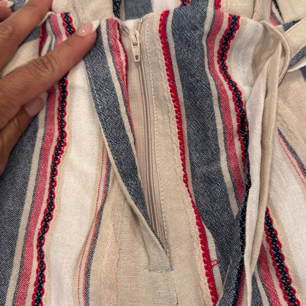 Altar'd State High Waist Red, White and Blue Shorts - Picture 4 of 4